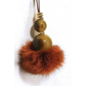 Comercio do Morrazo - Collar con pompón marrón