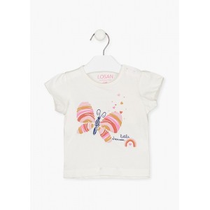 Comercio do Morrazo - CAMISETA MARIPOSA BEBE LOSAN