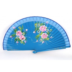 Comercio do Morrazo - Abanico madera lacado con flor