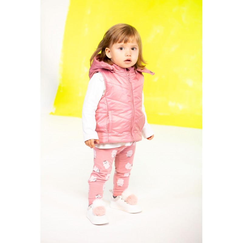 CHALECO CAPUCHA INFANTIL LOSAN Color Coral Tama o 2 a os