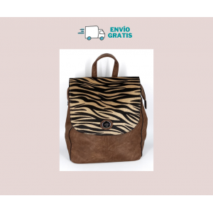 Comercio do Morrazo - Mochila Khaki animal print