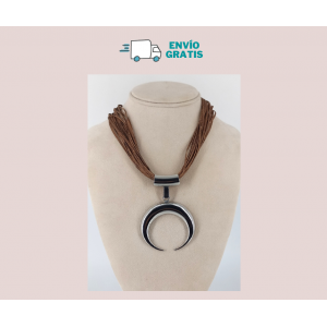 Comercio do Morrazo - Collar corto colgante metálico