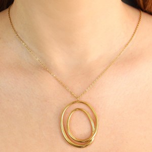 Comercio do Morrazo - Collar acero espiral dorado