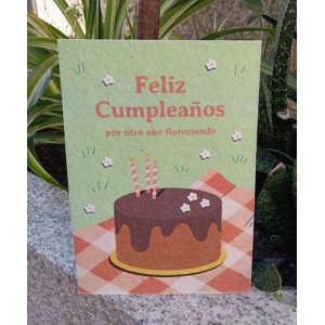 Comercio do Morrazo - Postal plantable,  “Feliz...