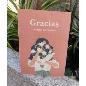 Comercio do Morrazo - Postal plantable, “Gracias....