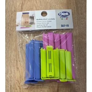 Comercio do Morrazo - PINZAS CIERRA BOLSAS SET 15U