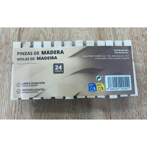 Comercio do Morrazo - PINZAS DE MADERA PARA ROPA 24U