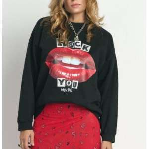 Comercio do Morrazo - SUDADERA "LABIOS" ROCK YOU