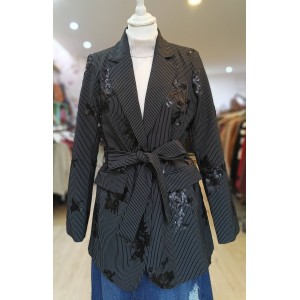 Comercio do Morrazo - BLAZER NEGRA CON LENTEJUELAS