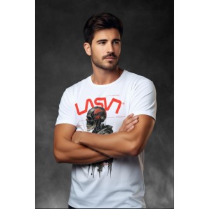 Comercio do Morrazo - LASAL CAMISETA ROBOT BLANCA