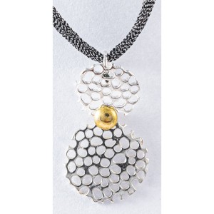 Comercio do Morrazo - Colgante Colmena, plata con...