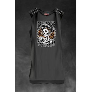 Comercio do Morrazo - LASAL VESTIDO PRINT GRIS...