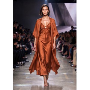Comercio do Morrazo - KAFTAN SATINADO COLOR CALDERA