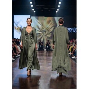 Comercio do Morrazo - KAFTAN SATINADO COLOR VERDE...