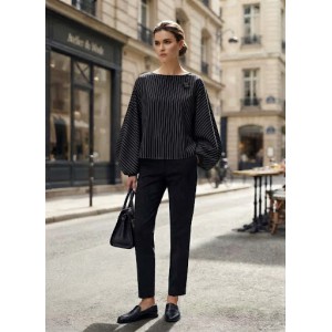 Comercio do Morrazo - BLUSA NEGRO CON RAYAS...